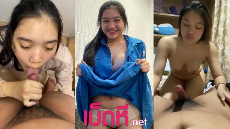 คลิปหลุดนักเรียน แอบมาเย็ดกันในห้องน้ำ โดนจับกดหัวโม๊คควย ดูดเสียวๆทำหน้าฟิน ลากไปเย็ดกันต่อที่หอ นมใหญ่หีอวบอูม เย็ดกันโคตรมันส์