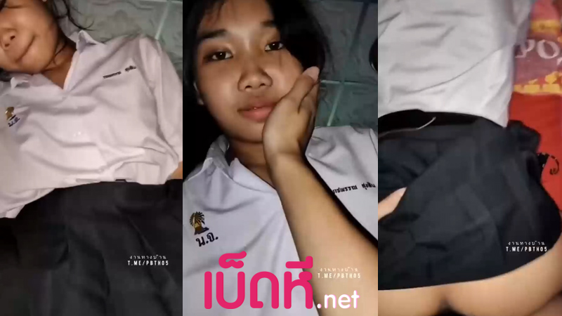 คลิปหลุดนักเรียน รวมคลิปแตกใส่หน้าน้องเพลง นักเรียนม.ปลาย xxxโดนเย็ดคาชุดโคตรเสียว เสียงไทยชัดครางเงี่ยนชอบกินน้ำเงี่ยนตั้งแต่เด็กเลย