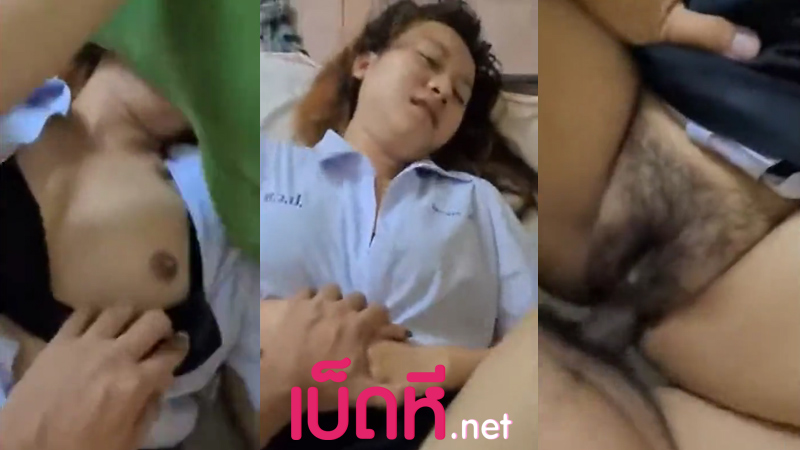 คลิปหลุดนักเรียน เย็ดน้องสาวเพื่อน น้องเขินกล้องซะด้วย อมควยรูดเข้าปากอย่างเงี่ยน ก่อนจะจับเย็ดหีคาชุดหีฟิตแน่นควย โดนเย็ดสดเสียวควยมาก